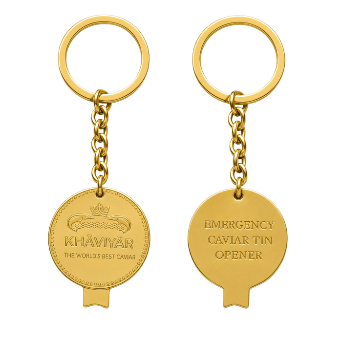 Bespoke Caviar Tin Opener Keychain