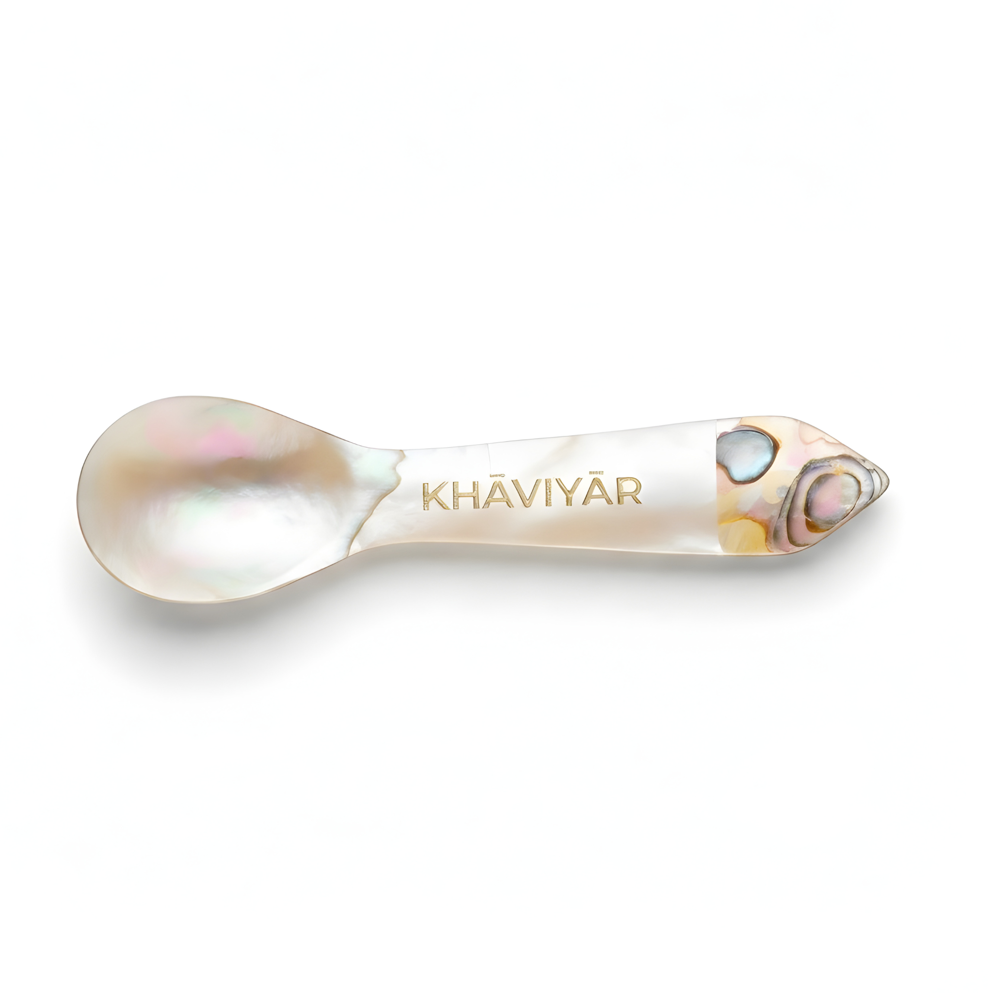 Abalone-engraved Mother-of-Pearl Caviar Spoon