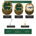 The Caviar Table Trio: Oscietra 50g, Oscietra 30g and Kaluga Hybrid 30g with the mother of pearl spoon and tin opener, every item valued, $299.95 against $449.75